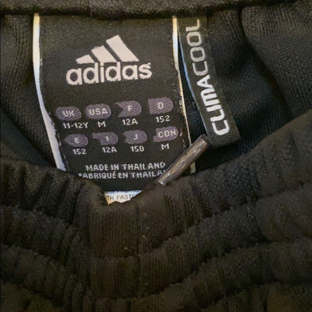 Adidas Clima cool team soccer pants black youth M - Picture 2 of 5